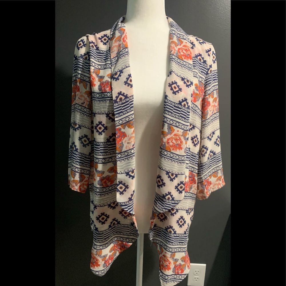 Printed kimono